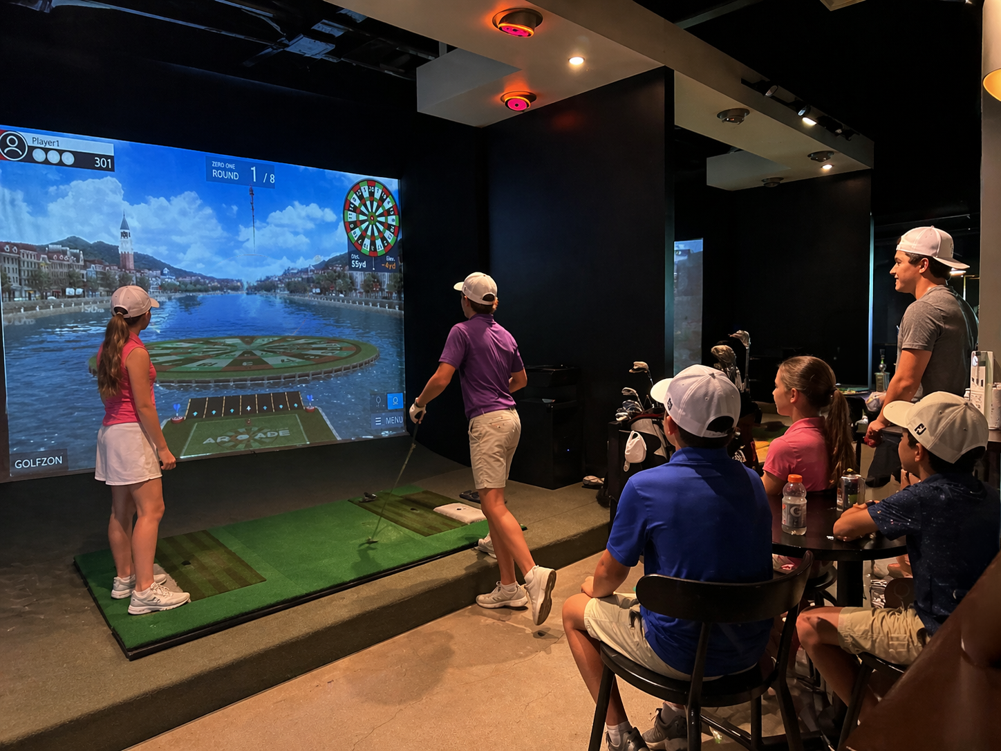 Kids staying active and engaged at golf camp