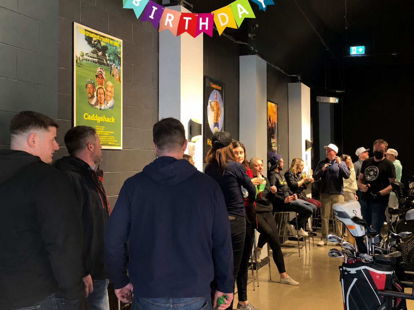 Guests enjoying an event together at The Bogey Club