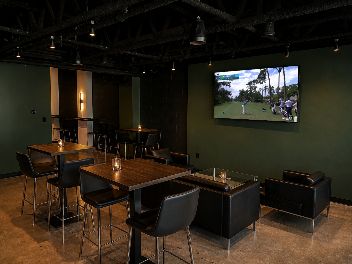 Main area at The Bogey Club