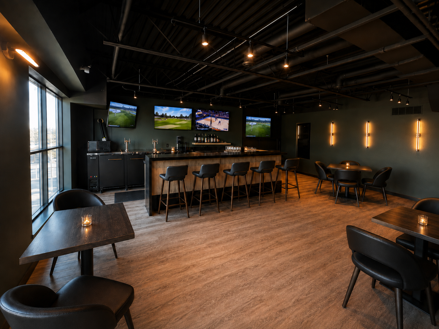 Party room setup at The Bogey Club