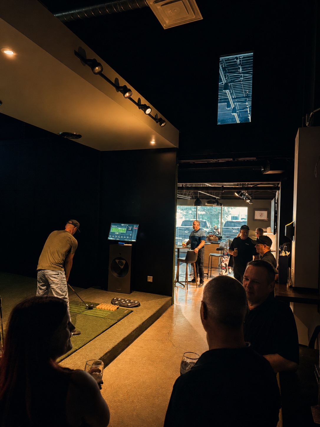 Guests at the simulator bays